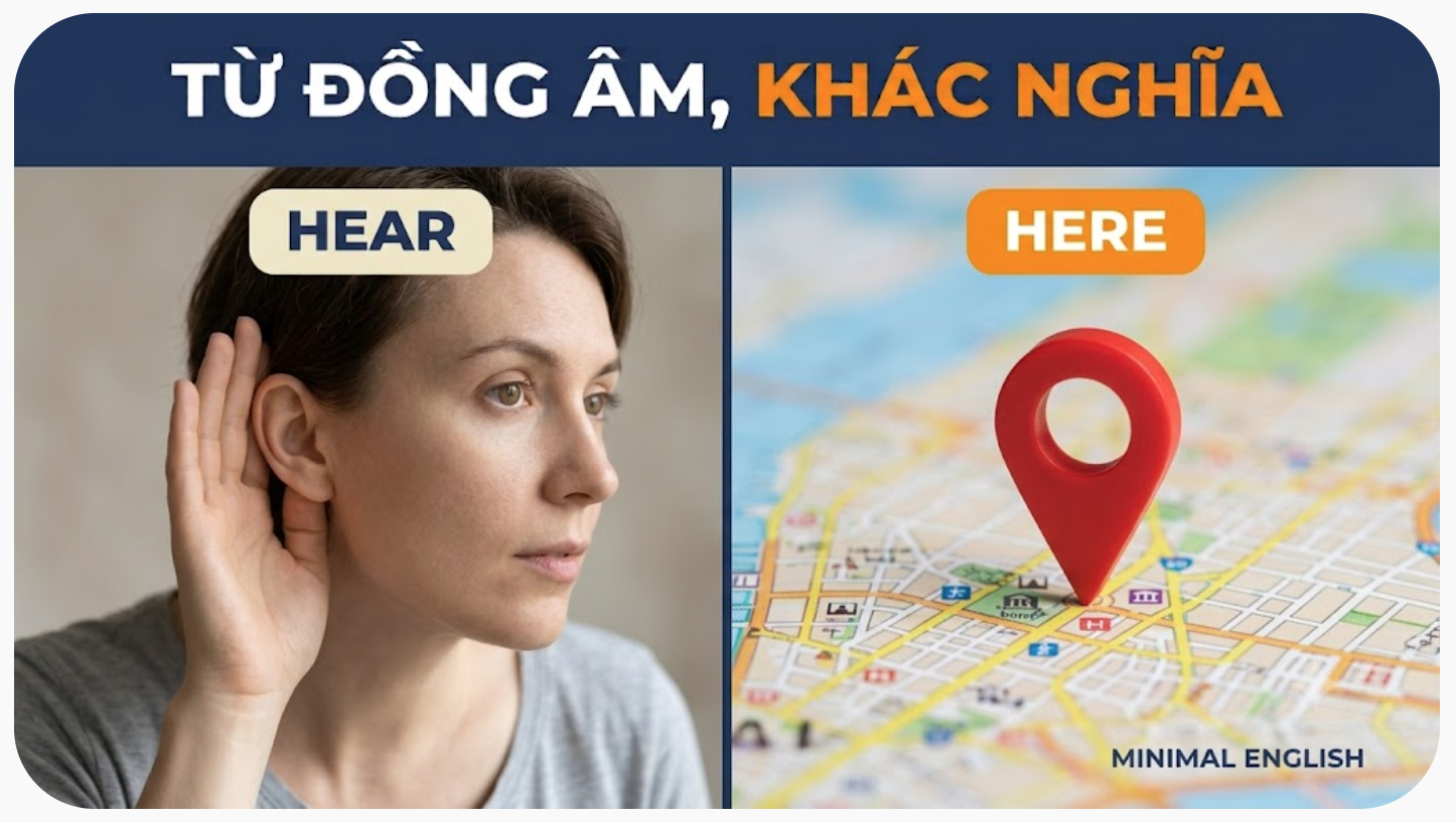 11 cặp từ Đồng Âm - Khác Nghĩa