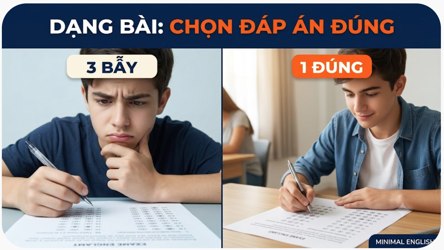 Dạng bài: Chọn đáp án đúng