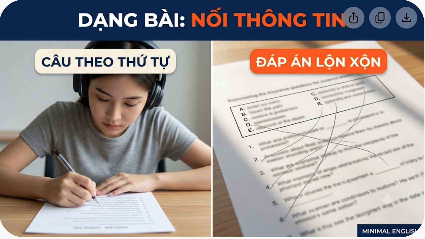 Exam question type: Matching Information