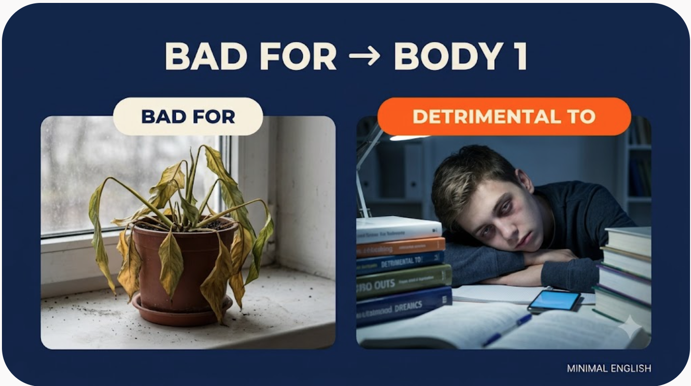 Paraphrase "BAD" to make it natural ?